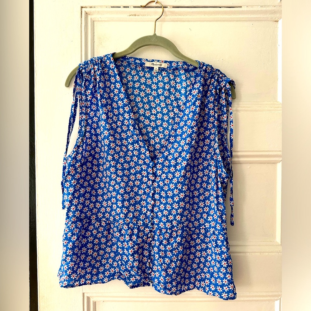 Never Worn Madewell Flower Blouse